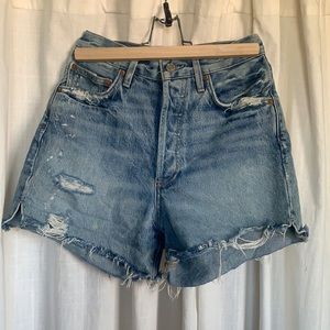AGolde Dee High-Waisted Shorts